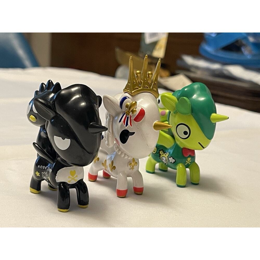 TOKIDOKI Unicorno Vinyl Figures Lot Of 3